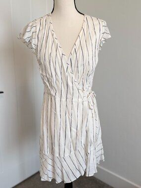 Abercrombie & Fitch Striped Wrap Dress